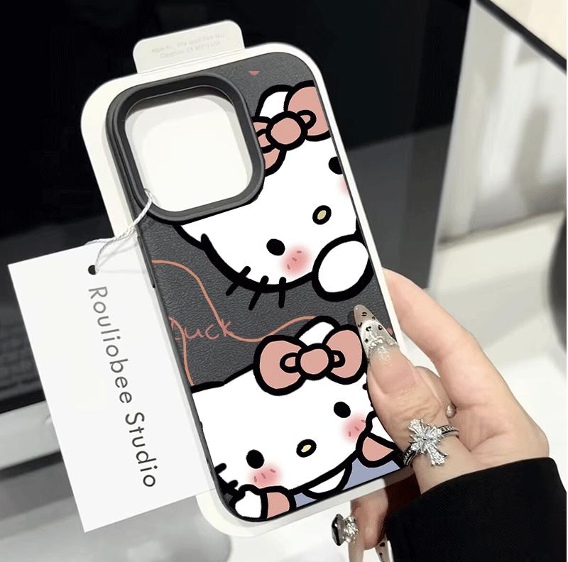 Kawaii Hello Kitty Phone Case For Samsung Galaxy A57 5G A55 A54 A07 A06 A15 A54 A53 A37 A32 A23 A34 A35 A36 A05 A73 5G Casing