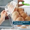 6 Pièces Séparateurs de Congélateur en Plastique Allocateur d'Espace Réglable Panneau de Partition de Réfrigérateur Tiroir de Rangement pour Frigo à Clipser Organisateur