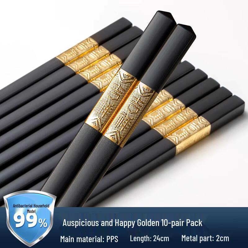 

Antibacterial Alloy Chopsticks Set