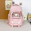 Spring New Student Backpack Japanese Solid Color Small Fresh Junior and Senior High School Student Bag Large Capacity Backpack.