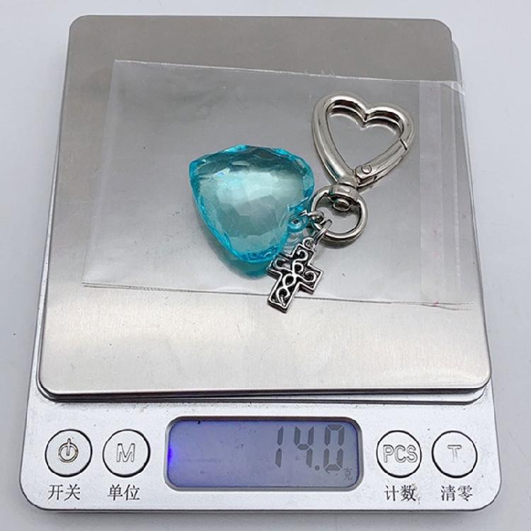 Elegant Heart Keychain Pendant Key Charm Keyring for Everyday Use and Travel