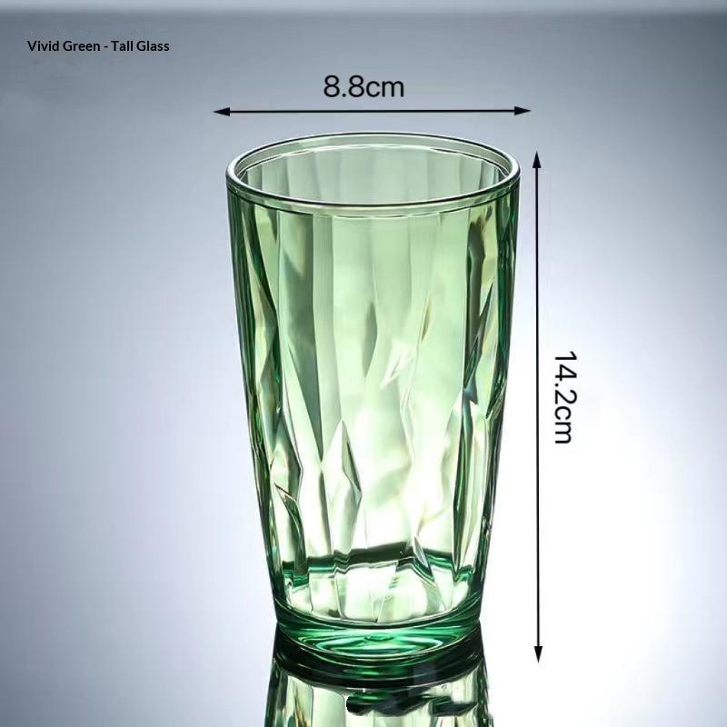 Pc Drinking Cups Shatterproof Heat Resistant Shatter-Resistant Rinsing Cup For Home Kitchen Office Use