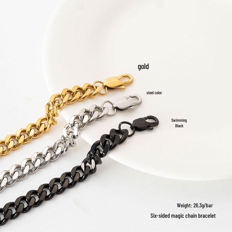 NK Kubanisches Hip Hop Herrenarmband - Trendiger Ketten Schmuck