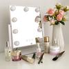 LONGSHINING Actress Makeup Tabletop Hollywood 30cm Wide X 6cm Long X 36cm Lighting 10x 9 LED Adjustable USB Powered Mirror, Mirror, Mirror, High,