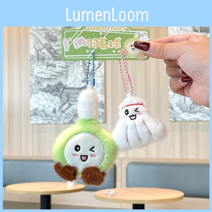 Tennis Badminton Table Tennis Billiards Rackets Plush Pendants Ball Sports Dolls
