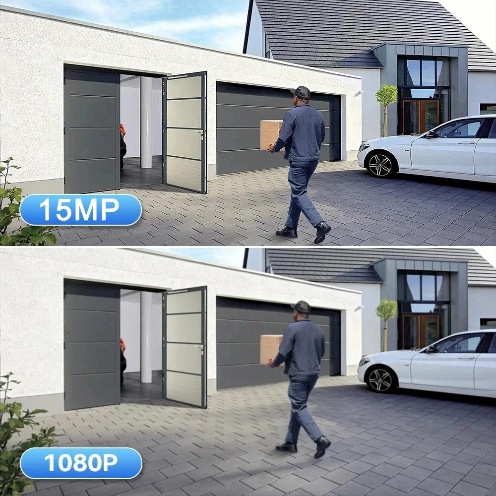 V380 Pro 4G IP Kamera 15MP Wifi Üçlü Lensler Üçlü Ekranlar İnsan Algılama Güvenlik Video Monitörü Dış Mekan Su Geçirmez CCTV Kamera