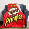 Customiz Name Personality Pringles Blanket Soft &Warm Sofa Office Bed Travel Lunch Break Blanket, Gift Suitable All Seasons