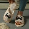 Modische Niedliche Kätzchen Slipper Rutschfest Bequem für Zuhause und Schlafzimmer Hausschuhe Verspieltes Katzen-Design Weiche Stoffhausschuhe Niedliche Hausschuhe