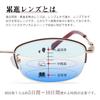 Progressive Multifocal Reading Blue Light UV Made In for Reading and Computer 300 [CEETOL] Women's Glasses, Stylish, Ultra-lightweight, Half-rim, Cut,