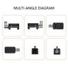 High Strength Aluminum Camera Mount Clamp Precise Sliding Rail 1/4 3/8 Thread Adapter For Quick Gear Setups