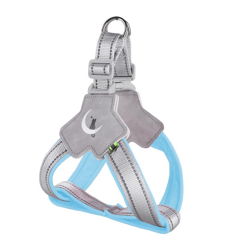 

Светоотражающая дышащая шлейка для собак в стиле седла и комплект поводка XL (35-48 lbs Dogs)