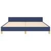 Bed Frame without Mattress Blue 160 x 200 cm Fabric