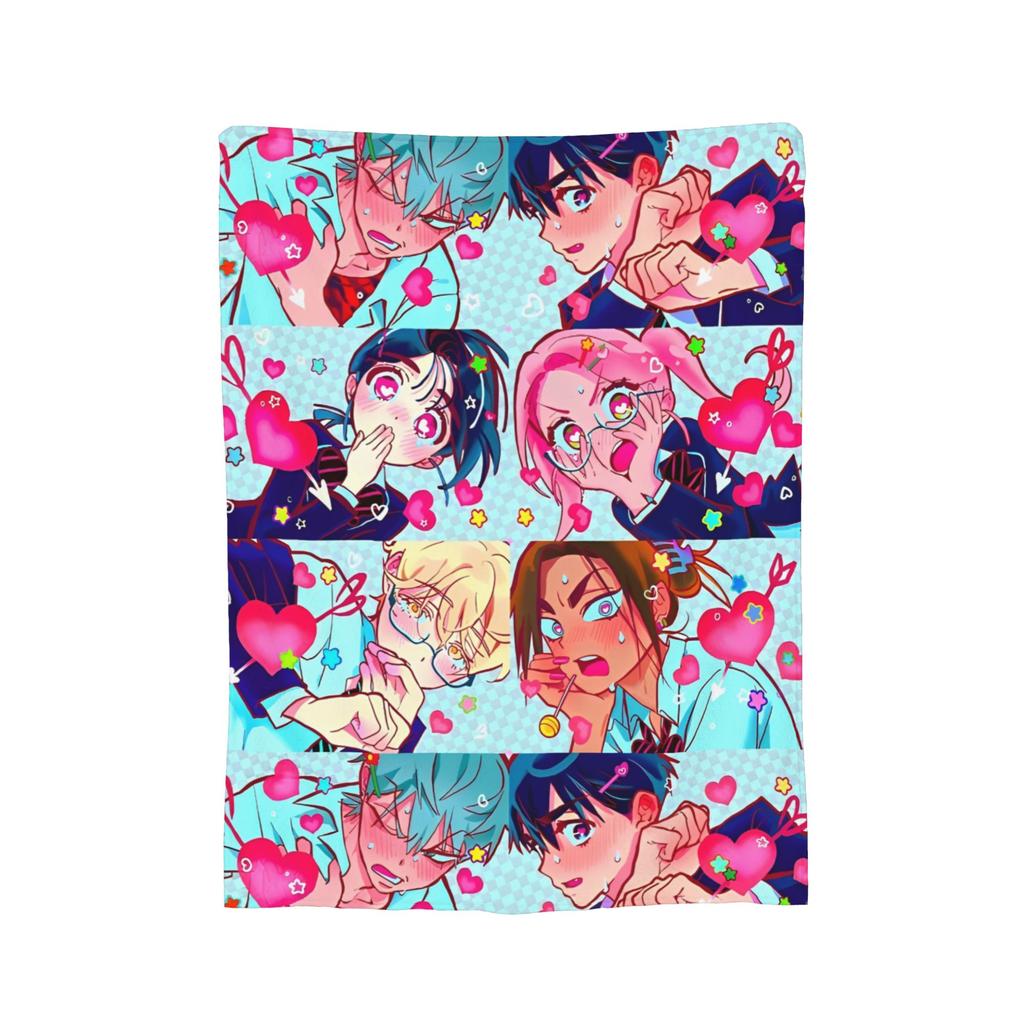 Alien Stage Anime Blanket Flannel Mizi Sua Till Ivan Hyuna Luka Lightweight Throw Blanket for Airplane Travel Bed Rug