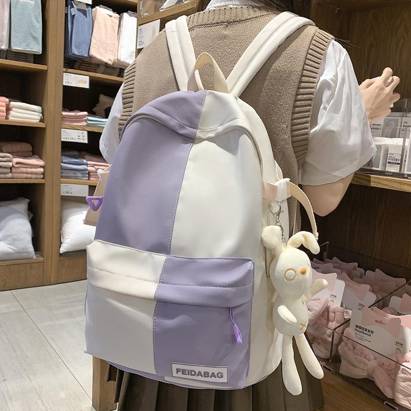School Bag Girls Children Primary School Students Color Matching Middle School Students High Quality Fashion Junior High School Students School