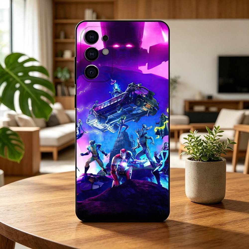 F-Fortnites-PC Game  Phone Case For Samsung S25,S24,S21,S22,S23,S30,Ultra,S20,Plus,Fe,Lite,Note,10,Black Cover