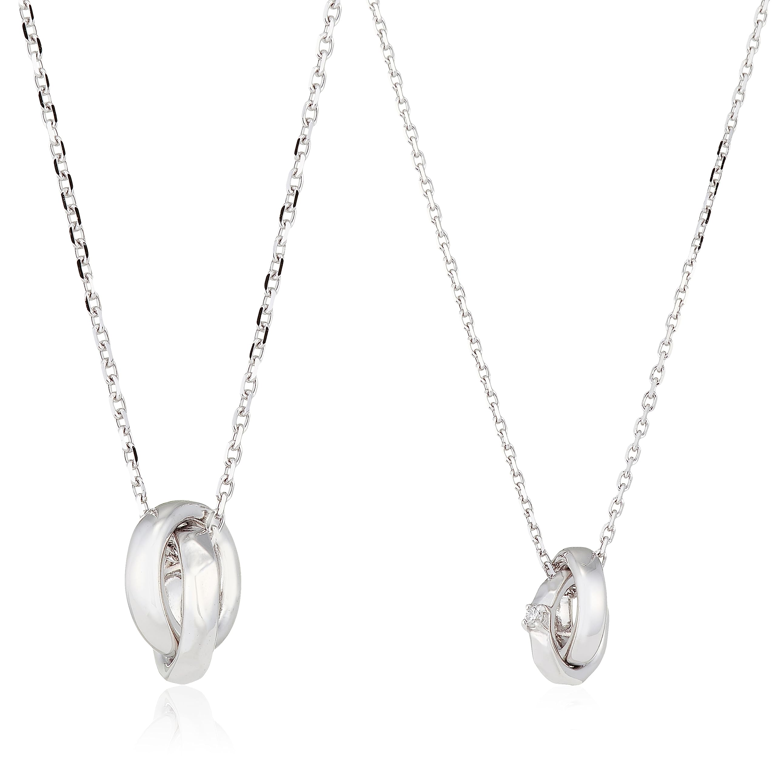 

Silver Pair Necklace 1NE260A1SV [Lion Heart]