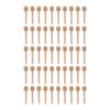 50 Piezas Mielero de Madera Multiusos Mini Palo Revendedor de Miel para Hogar Cafetería Tienda de Postres