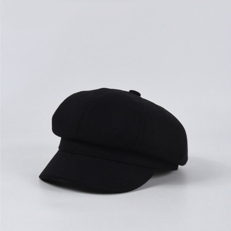 

LALA Шерстяная шляпа-булочка - Черная FREE