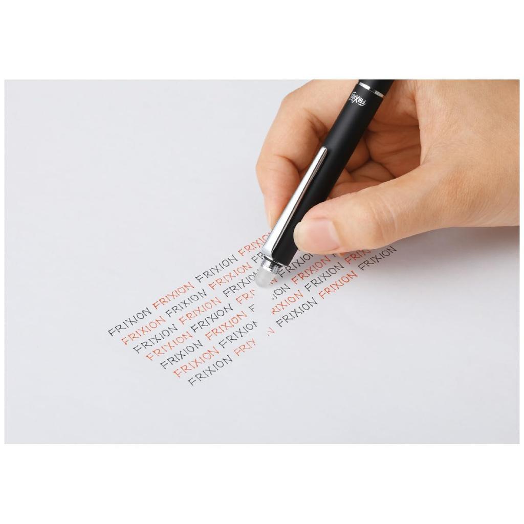 PILOT FriXion Ball 2 Biz Multicolor Ballpoint Black Pen, 0.5mm, (LFBT3SUFB)