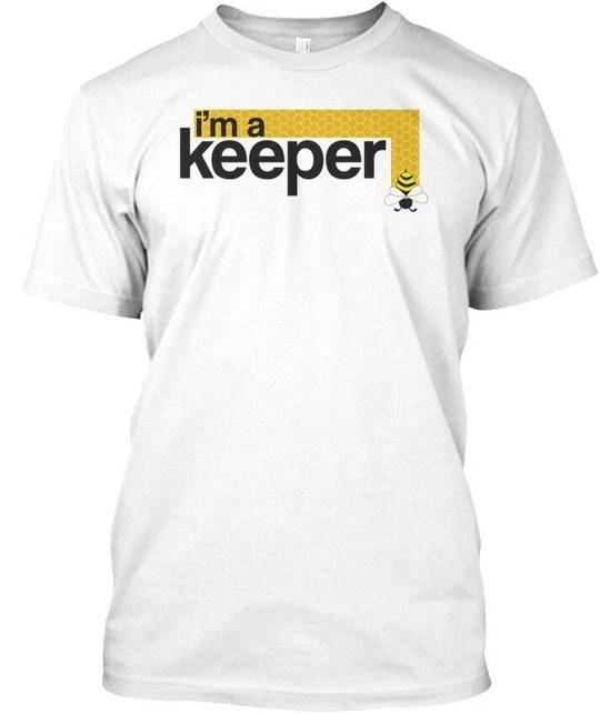 

Beekeeper Im A Keeper Honeycomb TTshirt Made in the USA Size S to 5XL L