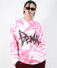 Deumakeu M Street Graffiti Logo Text Oversized T-Shirt - Red