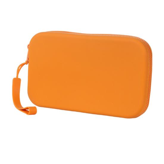 

Силиконовый пенал, эстетический пенал, многофункциональный чехол для карандашей на молнии, косметичка для хранения канцелярских принадлежностей, кистей для макияжа, ключей оранжевый