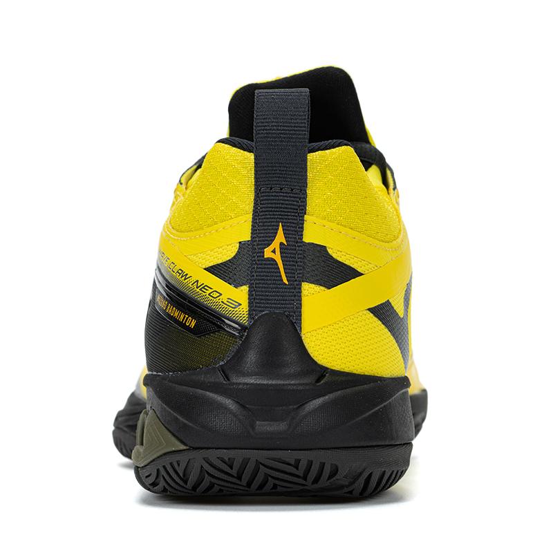 Mizuno Wave Claw Neo 3 Wide Yellow Black Unisex Sneakers 71GA247327