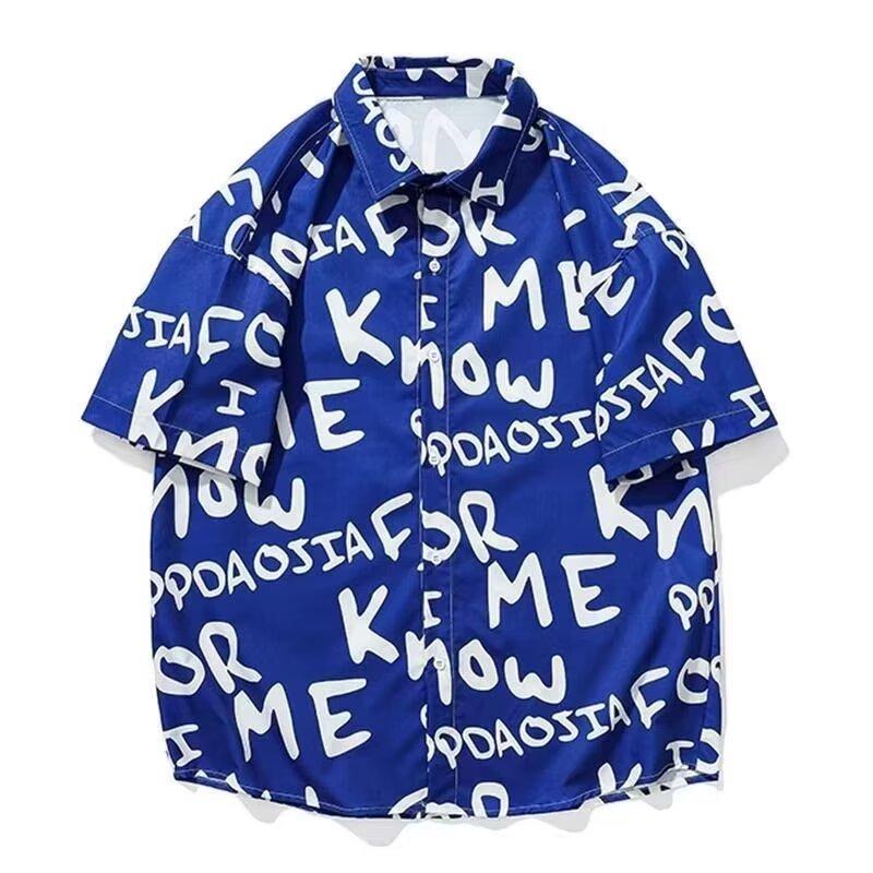 Men'S Retro Shirt, Men'S Summer Outfit, Student Loose Fit, Niche Design, Casual Men'S Top, Outerwear, Beach Top