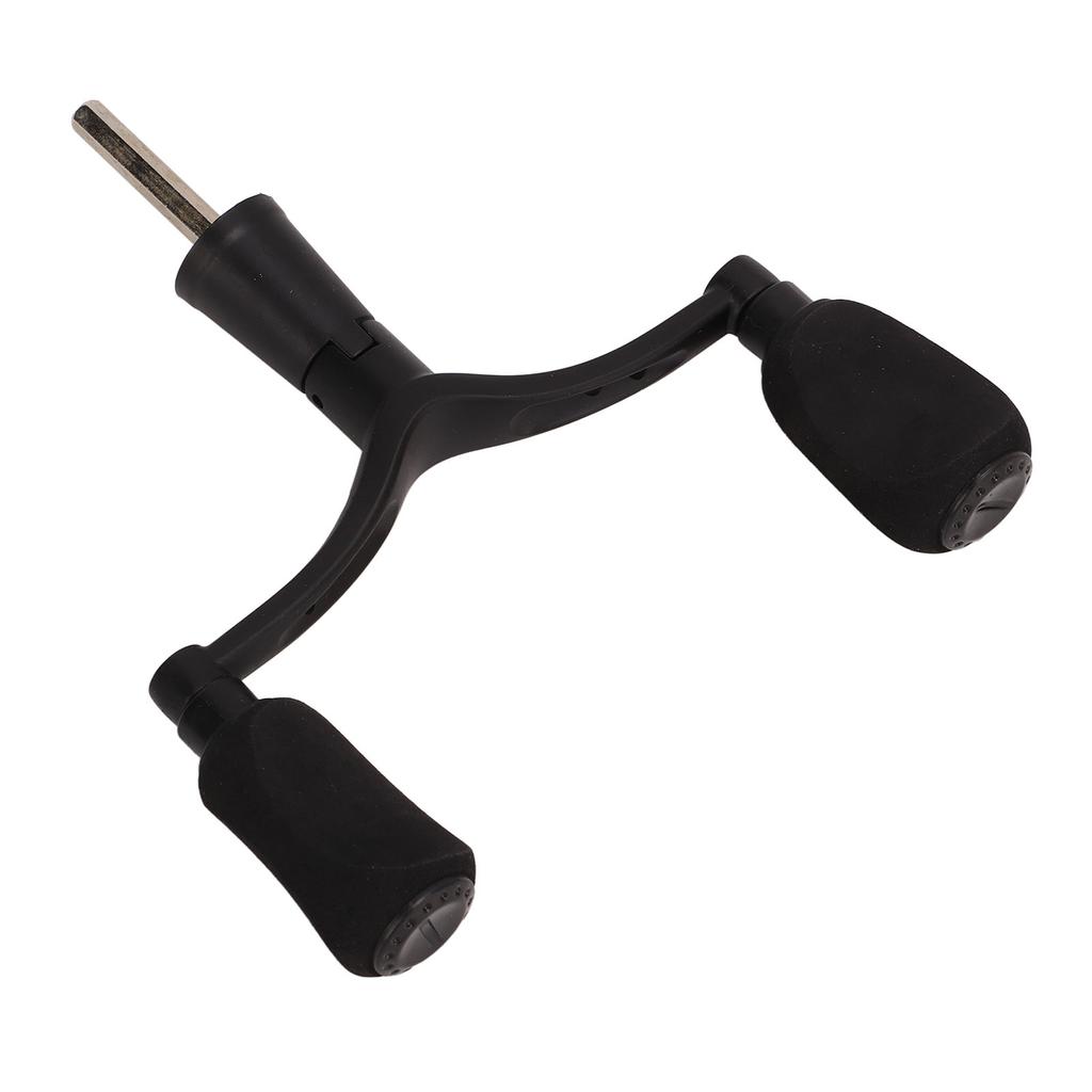 Aluminum Alloy Fishing Reel Double Handle Grip Rocker Arm Spray Painting Matt Black Lure Spinning Fishing Wheel Hex