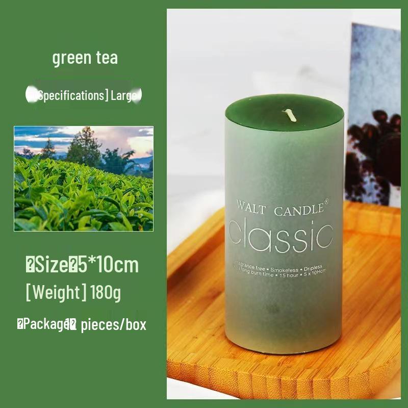 Colorful Cylindrical Scented Candles - Smokeless for Emergency, Weddings, Birthdays, and Church or Hotel Décor