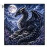 Set Creativo Drago Fantasy Kit Poke Art su Tessuto, Progetto Decorazione Stanza Tema Mitico 3D, Kit Creativo Senza Cuciture per Adulti, Decorazione Casa Fatta a Mano Stress