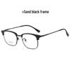 2024 Stylish Business Eyewear: TR Titanium Frame Glasses with Fade-Resistant Vacuum Electroplating - Model 15012