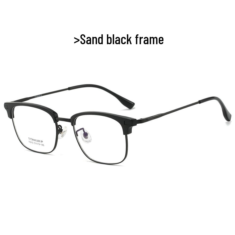 2024 Stylish Business Eyewear: TR Titanium Frame Glasses with Fade-Resistant Vacuum Electroplating - Model 15012