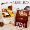 Attractive Decorative Music Box Ornament With Mechanical Jewelry Dance Upgrades Perfect for Bedroom or Study Decors