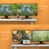 WAVLINK USB to Dual HDMI Compatible Converter 2K 4K 60Hz Type C to HDMI Compatible Splitter for Dual Monitors