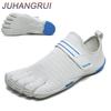 Rutschfeste und stoßdämpfende Fünf-Finger-Schuhe für Damen und Herren Leichte und atmungsaktive Indoor-Fitness-Schuhe mit geteilter Zehenpartie für Herren