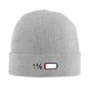 1 Battery Battery Empty Warm Knitted Cap Winter Knit Bonnet Hat Skullies Beanies Hip Hop Caps for Unisex