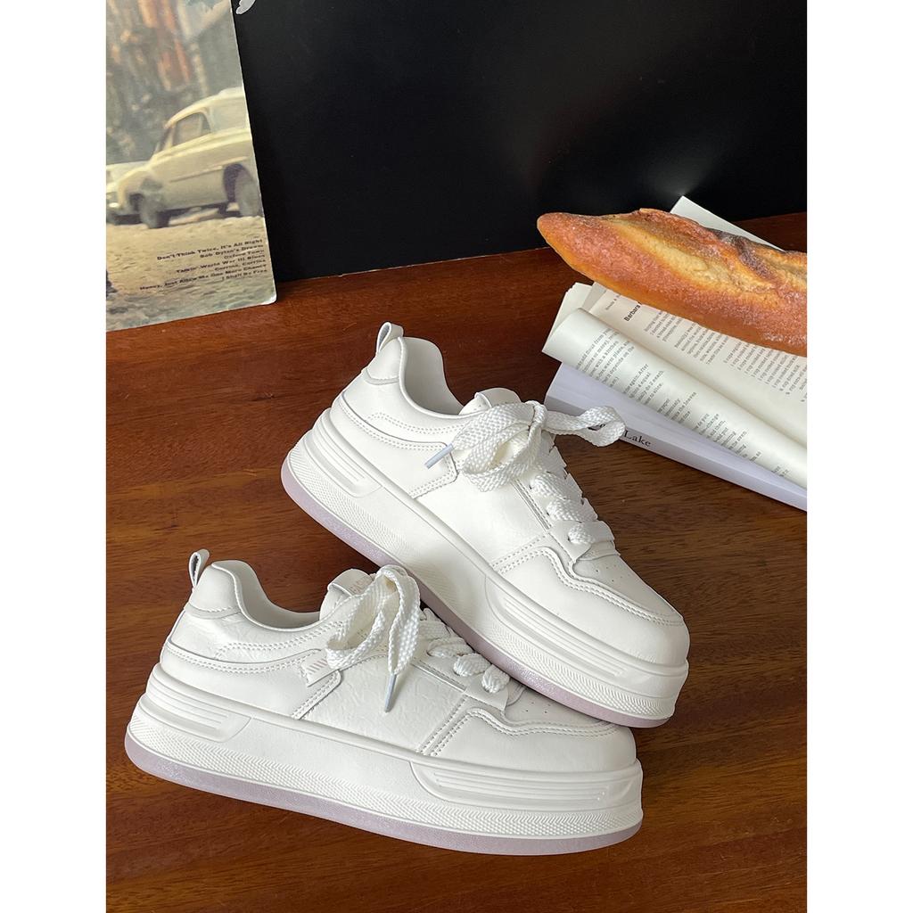 Popular Little White Shoes Women's 2025 New Heightening Shoes Women's White Casual Shoes Board Shoes Women's Sports Shoes Women's Shoes