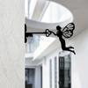 1pc Fairy Tale Elf Tree Steel Silhouette Wall Art for Home Garden Decoration - Unique Housewarming Gift Idea Wall Decor