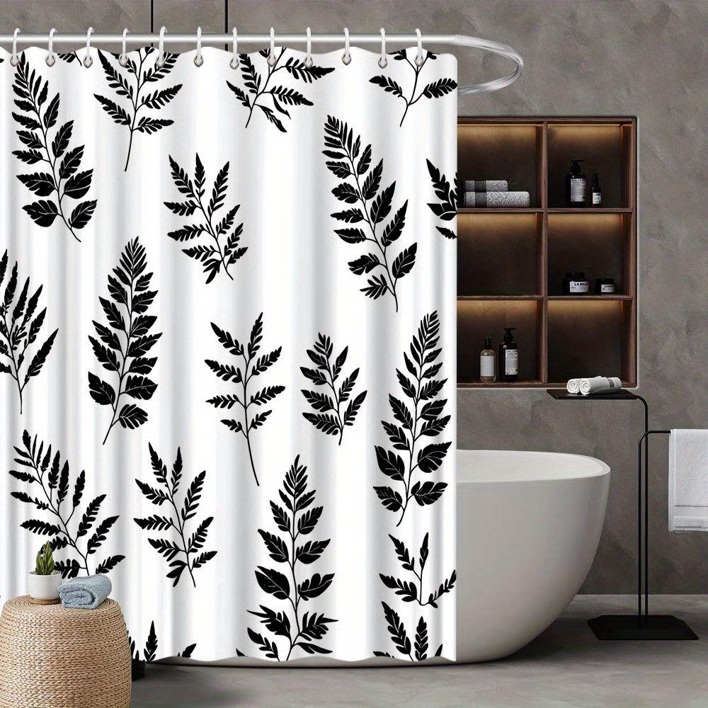 

Floral Themed Printed Shower Curtain - Woven Polyester, Machine Washable, Fade Resistant, Spring & All-Season Home Decor 90X180cm