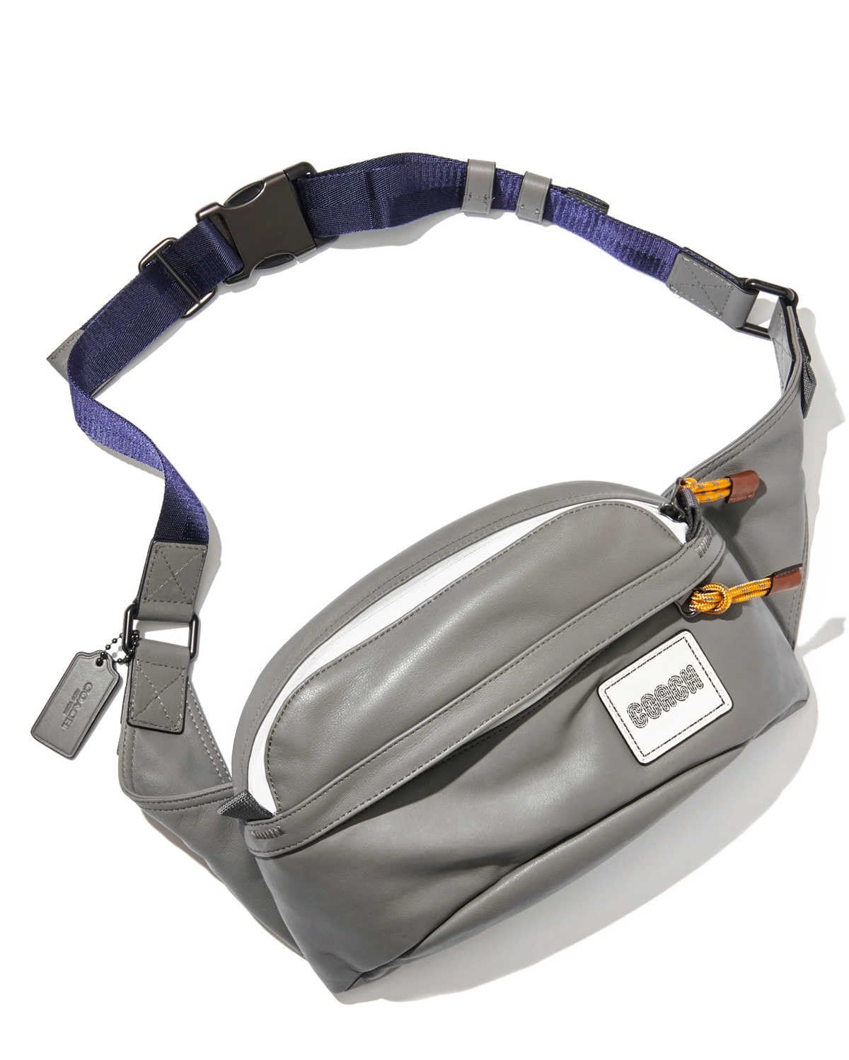

Handbag Body Bag 78333 Shoulder Bag Gray Leather Present Gift Day [Coach] Men s Father s [Item] сірий колір