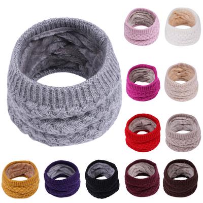 Children Winter Warm Scarf Boys Girls Kids Baby Knitted Collar Neck Scarves
