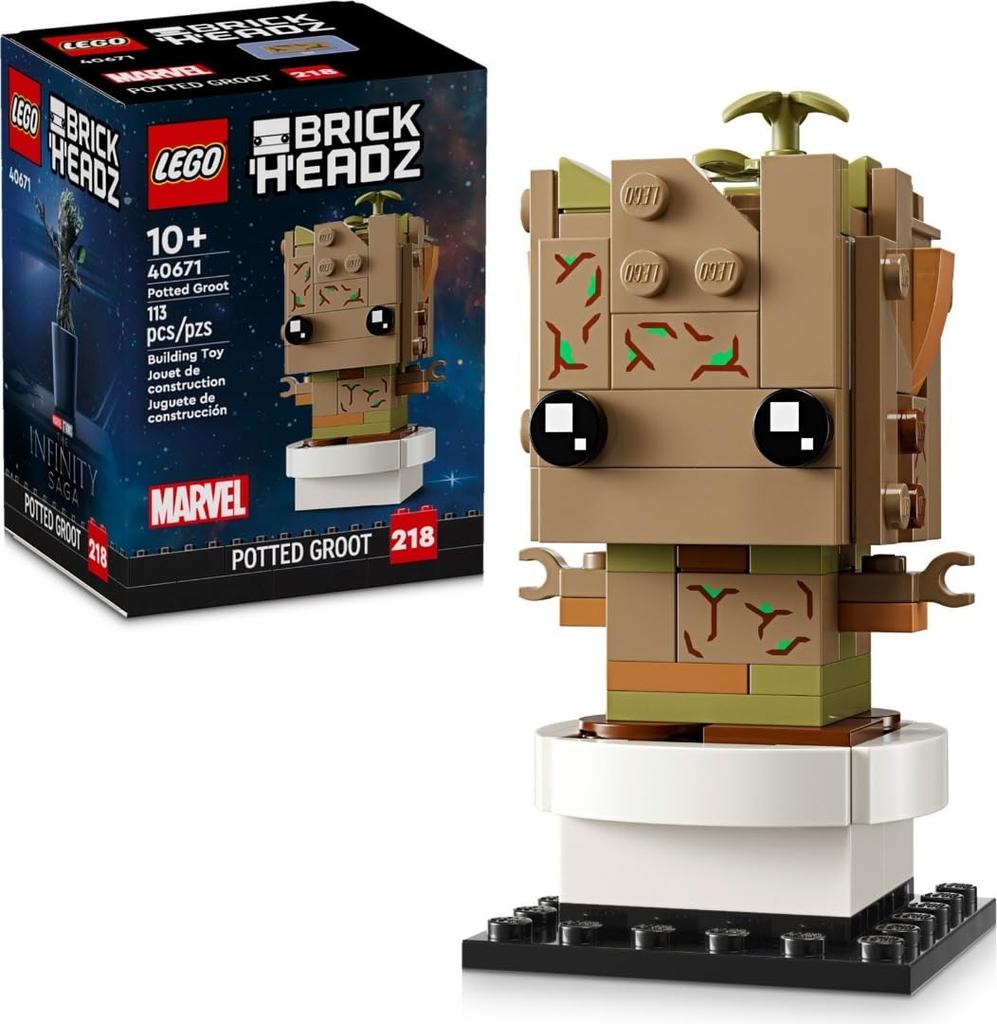 LEGO BrickHeadz Potted Plant Groot 40671 Toy Blocks for Ages 10 and Up