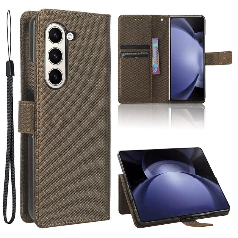 For Samsung Galaxy Z Fold6 5G Case PU Leather+PC Phone Cover with Wallet