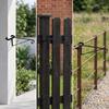 4 Pieces Hanging Basket Bracket Easy to Install Fence Post Hanger NoTool Hook for