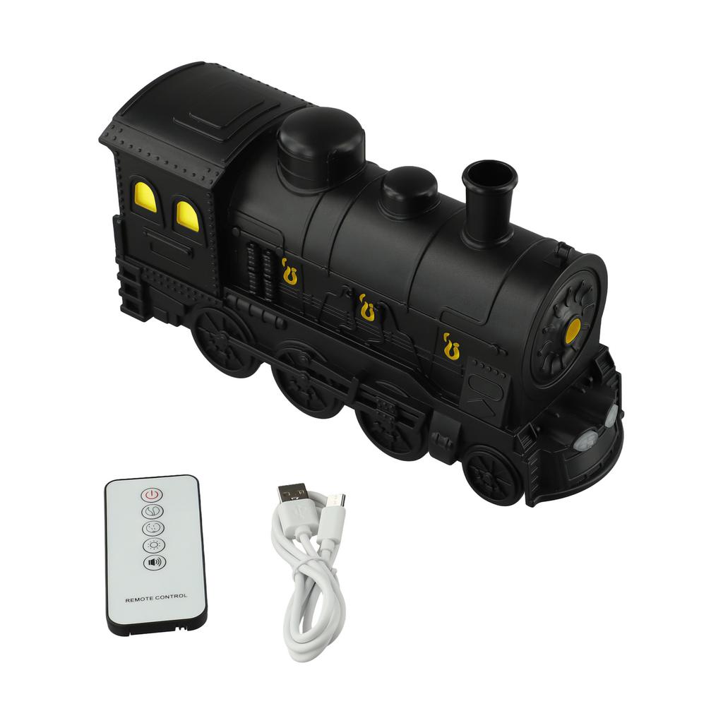 Colorful Light Options on USB Steam Train Humidifier with Remote Control