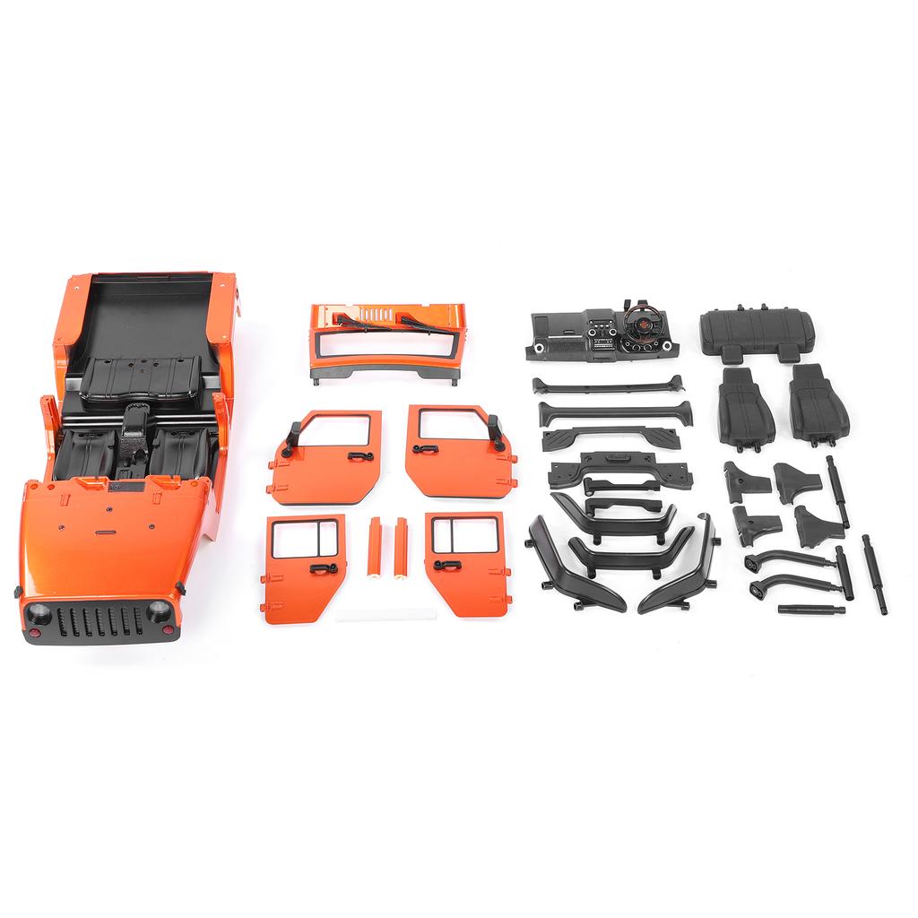 313mm Wheelbase Open Car Body Shell Accessory Fit for SCX10 90046 1 10 RC Car ModelOrange