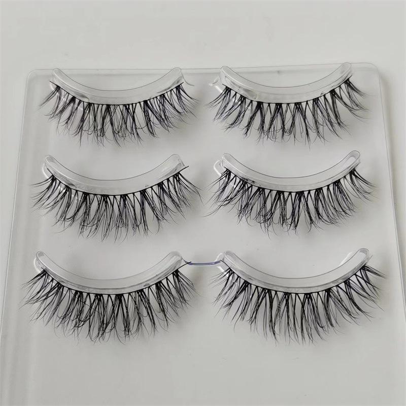 Natural Faux Mink Single Line Eyelashes: Fine Stem, Messy Curl, Light Touch Approx. 9mm
