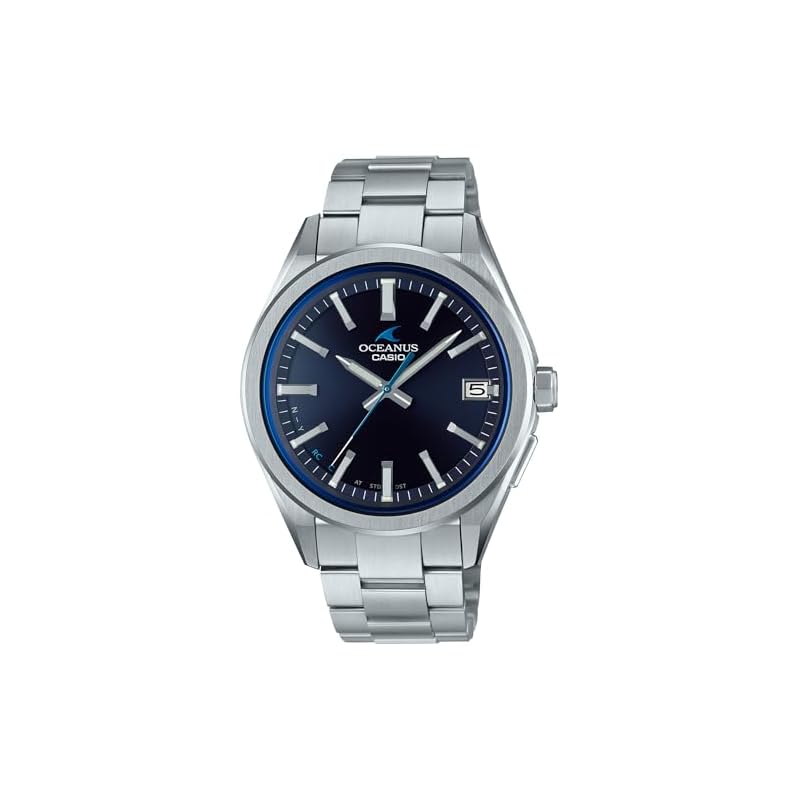Casio Oceanus Watch (OCW-T200S-1AJF) with Bluetooth, Solar-Powered Radio Wave, Silver (Official Japanese Product) for Men