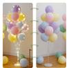 Anniversary & Birthday Balloon Column Decorations: Event Scene Layout with Floor and Background Balloons